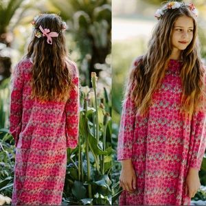 Girls Abaya - one of a kind Daffodil print